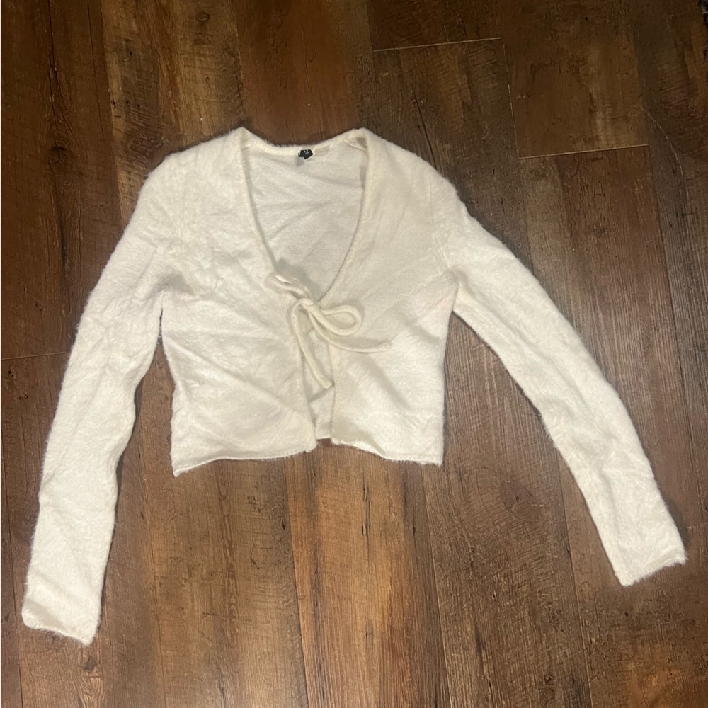 White H&M cardigan